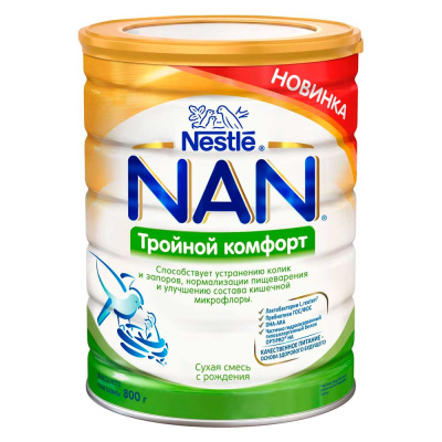Сухая молочная смесь NAN Тройной Комфорт Nestle 800 г 1